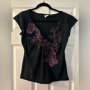 Realitee Clothing - XL - Black & Pink No Sleeve Shirt/Top